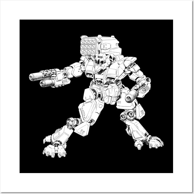 Mikasi OmniMech Wall Art by Aries Games & Miniatures